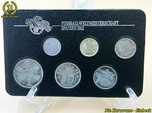 KMS Spanien 1982 Fußball-Weltmeisterschaft 1982 Spanien mit Card 6 Münzen - Bild 1 von 7