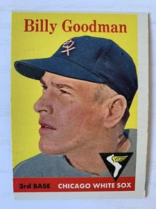 1958 Topps Baseball Card #225 Billy Goodman - MISCUT UNIQUE - Picture 1 of 3