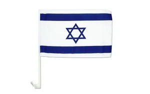 (2 Pack) Israel Country Car Window Vehicle 12x18 12"x18" Flag 100D - Picture 1 of 1