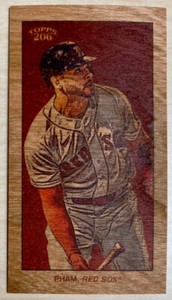 TOMMY PHAM - 2022 Topps 206 Wave 5 - WOOD PAPER STOCK [PR: /20] #70 - RED SOX