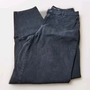 Avenue Denim gerade schwarze Jeans Übergröße 18T, Schrittlänge 33" - Bild 1 von 6