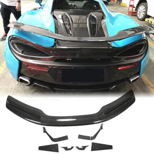 Fit McLaren 540C 570S 2015-2019 Real Carbon Rear Trunk Spoiler Racing Wing Lip - Picture 1 of 12