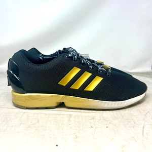 New Adidas mi Star Wars ZX Flux Shoes Metallic Gold stripes Darth Vader 12.5 - Picture 1 of 10