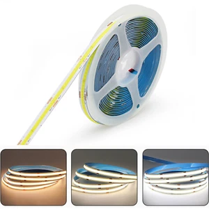 DC12V/24V High CRI Ra90 COB LED Strip Light 480 LEDs/M 8mm 3000K 4000K 6000K New - Picture 1 of 11