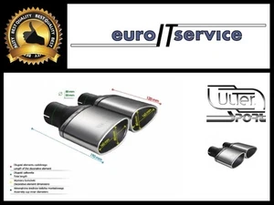 NEUF TWO TOP MUFFLER TIP ULTER SPORT N1-49L/P* - SILENCER TAIL PIPE Ø160x80 - Imagen 1 de 3