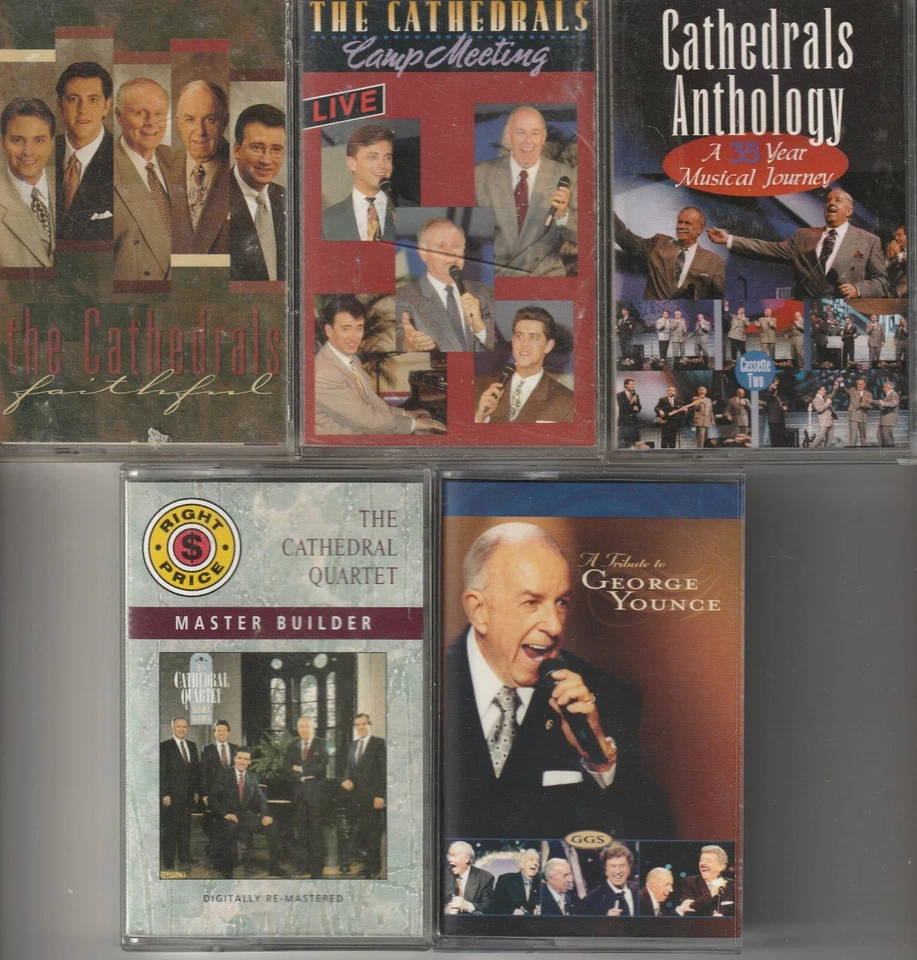 5 CATHEDRAL QUARTET CASSETTES OUT OF PRINT HARD TO FIND RARE SOUTHERN GOSPEL - Image 1 of 1