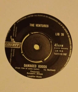 THE VENTURES=DAMAGED GOODS  /THE NINTH WAVE ..liberty records  - Picture 1 of 3