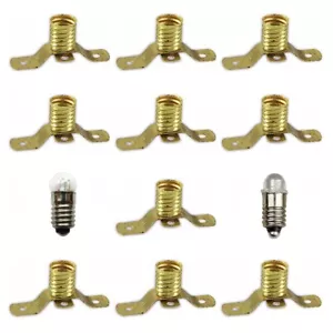 Fassung E5,5 Glühlämpchen LED Lämpchen Glühbirnchen Beleuchtung 10 Stück S014 - Bild 1 von 5