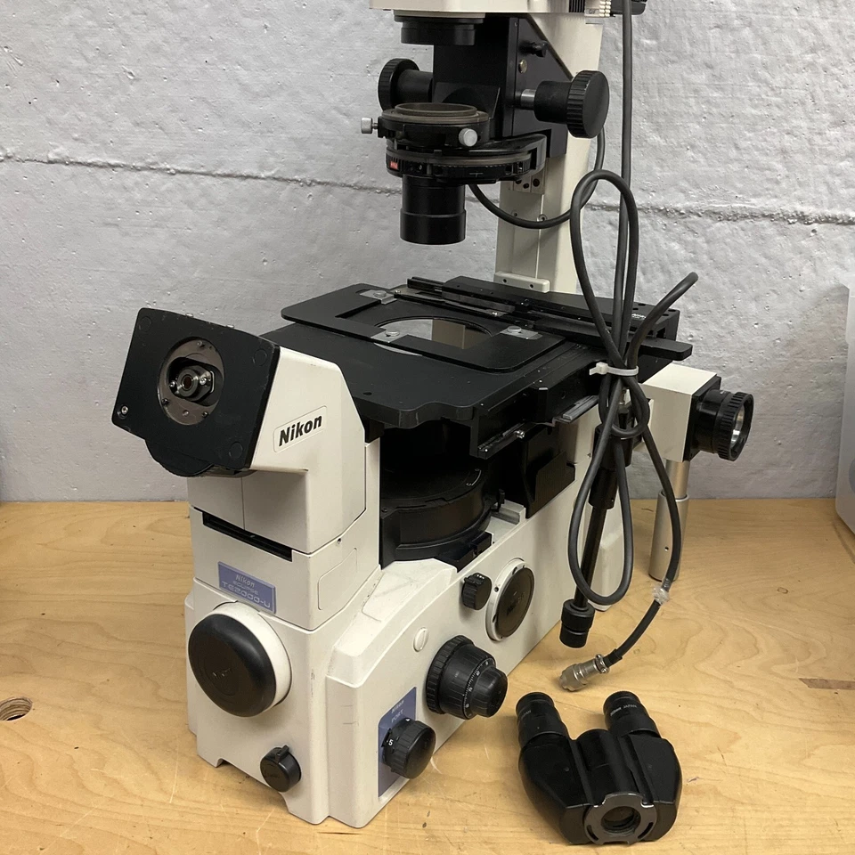 Nikon TE2000-U Inverted Phase Contrast Fluorescence Microscope TESTED - Image 1 of 4