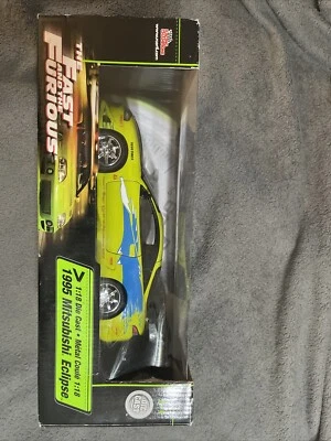 Fast Furious Ertl 1995 Mitsubishi Eclipse Racing Champions escala 1/18 Die Cast Foto 1 de 4