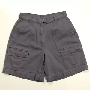 Woolrich Cargo Shorts Women's size 8 Blue Smoke Outdoor Shorts Cotton 7" Inseam - Picture 1 of 10