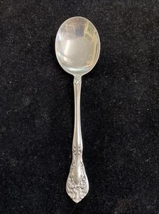 1x Alvin Sterling Silver "Chateau Rose" Soup Spoon 6 1/4" No Mono 12 available - Picture 1 of 10
