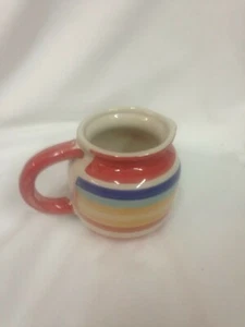 Water Color Red Hand Painted small pitcher/ creamer  - Picture 1 of 3