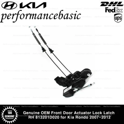Cerradura de actuador de puerta delantera original OEM RH 813201D020 para Kia Rondo 2007-2012 Foto 1 de 2