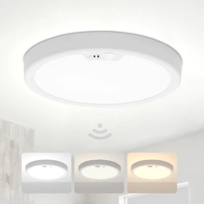 18W Plafoniera Con Sensore Di Movimento, Ø22 Lampada a Soffitto Ultra Sottile Ro - Immagine 1 di 4