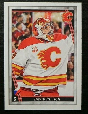 2020-21 20/21 TOPPS NHL Stickers #76 David Rittich Calgary Flames - Image 1 of 2