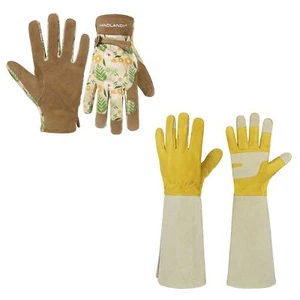 Paquete HANDLANDY - 2 pares de guantes de jardinería para mujer, guardia larga a prueba de espinas - Imagen 1 de 9