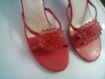 Women's pink Danelle lw heel open toe open heel sandals Size 8.5 medium - Изображение 1 из 4