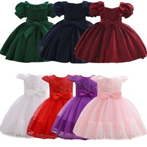 Toddler Baby Girls Birthday Party Dress Pageant Ball Gown Sweetheart Clothing