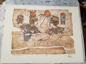 Impresión limitada en bloques de madera firmada por Ken Fong Tut & Wife - Imagen 1 de 12