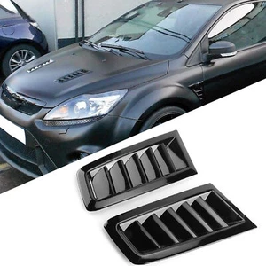 Glossy Black Auto Car ABS Bonnet Air Vent Modified Accessory For RS MK2･ - Foto 1 di 9