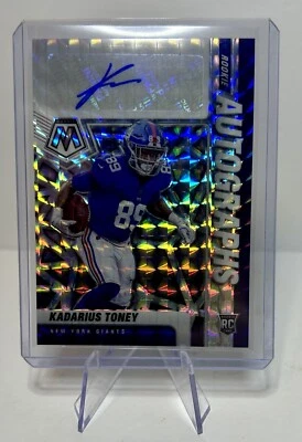 2021 Panini Mosaic Autographs Kadarius Toney Silver Prizm Rookie Auto WR - Image 1 of 2