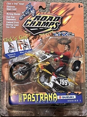 Travis Pastrana #199 Nuevo 2000 Road Champs MXS Suzuki RM125 Serie 1 Novato ¡Raro! Foto 1 de 4