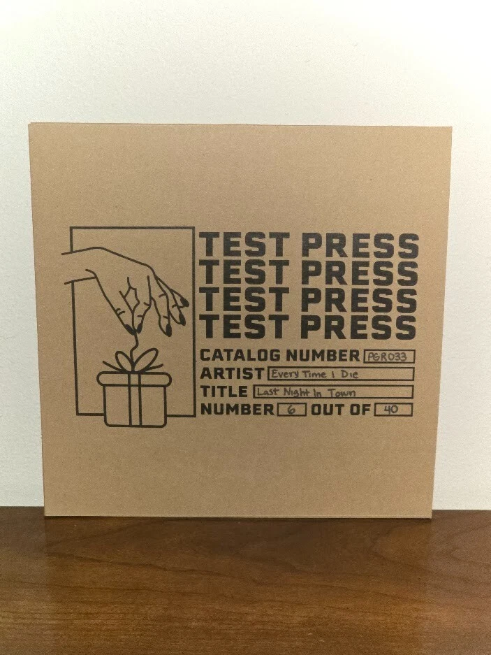 Every Time I Die - Last Night in Town TEST PRESS VINYL - Image 1 of 1