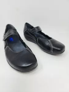 Scarpe comode Wolky Passion donna EU 37 US 6 6,5 pelle nera Mary Jane - Foto 1 di 10