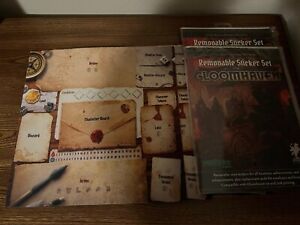 Gloomhaven Player Mats (4) & 2 Packs Of Removable Stickers