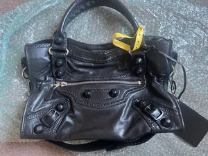 RARE AUTHENTIC black Balenciaga Motorcycle City Bag - Picture 1 of 11