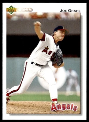 1992 Upper Deck Baseball Card Joe Grahe California Angels #542 - Image 1 of 2