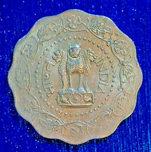 WORLD COIN SALE-INDIA 1975 10 PAISE COIN-ALUMINUM COMPOSITION--KM# 27.1 - Picture 1 of 3