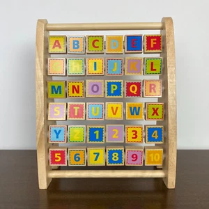 Hape Alphabet & Number Abacus Wood Educational ABC Learning Toy - Picture 1 of 5
