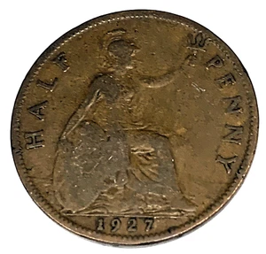 # C9522 GREAT BRITAIN COIN, HALF PENNY 1927 - Picture 1 of 2