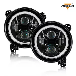 9" LED Headlights Combo for Jeep Wrangler JL JLU Gladiator 2018 2019 2020 2021 - Picture 1 of 12