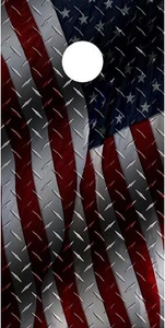 Bandiera americana diamante piatto cornhole gioco da tavolo decalcomania avvolgimenti - Foto 1 di 1