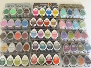 Tsukineko Memento Dew Drop Inkpads 4 Pack Ink Pad Sets - Your Choice NEW - Picture 1 of 40