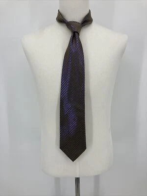 Dolce & Gabbana Cravatte purple iridescent necktie made in Italy 3.75'' wide - Image 1 of 4