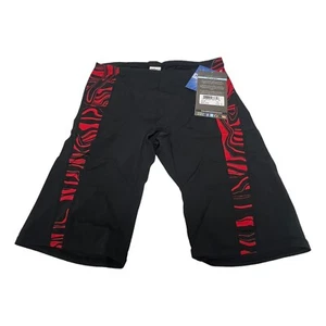 Dolfin Jammers - Black and RED Size 32 SHORTS NEW TAGS NWT MENS BOYS LAVA - Picture 1 of 5