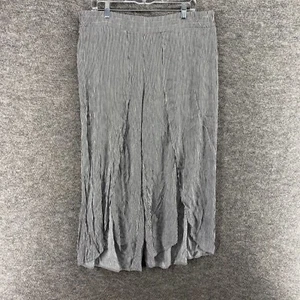 New Maurices Pants Women 16W Plus Black Striped Mid Rise Chino Pull On Rayon - Picture 1 of 10