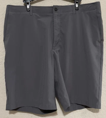 Pantalones Cortos de Golf PGA Tour Para Hombre Gris Elastizados Frente Plano Rendimiento Chino Talla 38 Foto 1 de 4