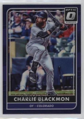 2016 Panini Donruss Optic Purple Charlie Blackmon #134 - Image 1 of 2