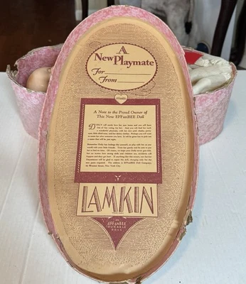 LAMKIN raro Compo Effanbee, caja de presentación original, ganador de cinta UFDC Foto 1 de 4