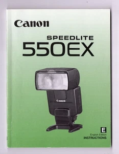 Libro de instrucciones flash Canon Speedlite 550EX / manual / guía del usuario en inglés - Imagen 1 de 12