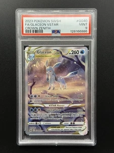 Glaceon VSTAR GG40/GG70 Crown Zenith: Galarian Gallery Holo - PSA 9 Mint - Bild 1 von 2