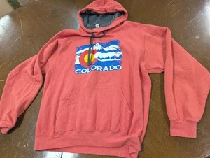 VTG Retro Colorado Fruit Of The Loom Crossroads Hoodie Mens Size L - Picture 1 of 8