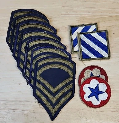 11 pcs Vintage Military Badges Patches Sew-On For Clothes Patches - Pre-owned - Image 1 of 4