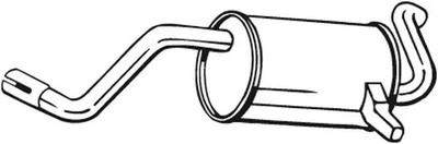 Silenziatore terminale 200-523 BOSAL per RENAULT MODUS / GRAND MODUS - Immagine 1 di 4