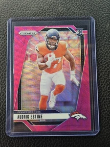 2024 Panini Prizm - Pink Wave Prizm Audric Estime (RC) Denver Broncos Rookie - Bild 1 von 2